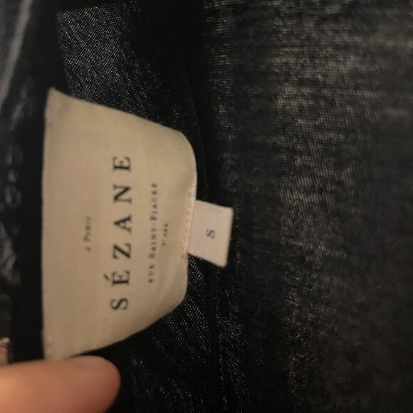 Sezane Lucille Dress Noir - Size S - Picture 7 of 7